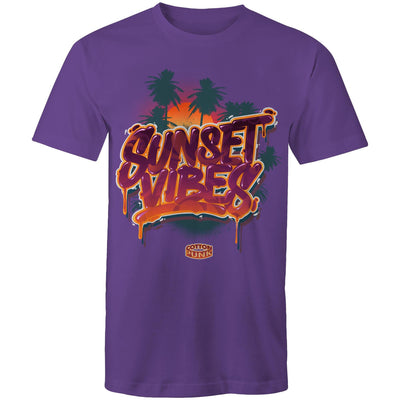 SUNSET VIBES - Mens T-Shirt - FRONT PRINT