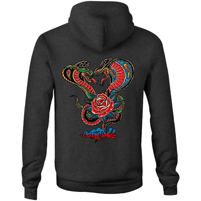 ROMANCE AIN'T DEAD - Mens Pocket Hoodie - BACK PRINT