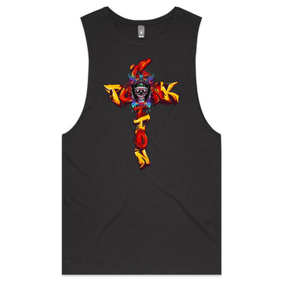 COTTONPUNK X HEAT - Mens Sleeveless T-Shirt - FRONT PRINT