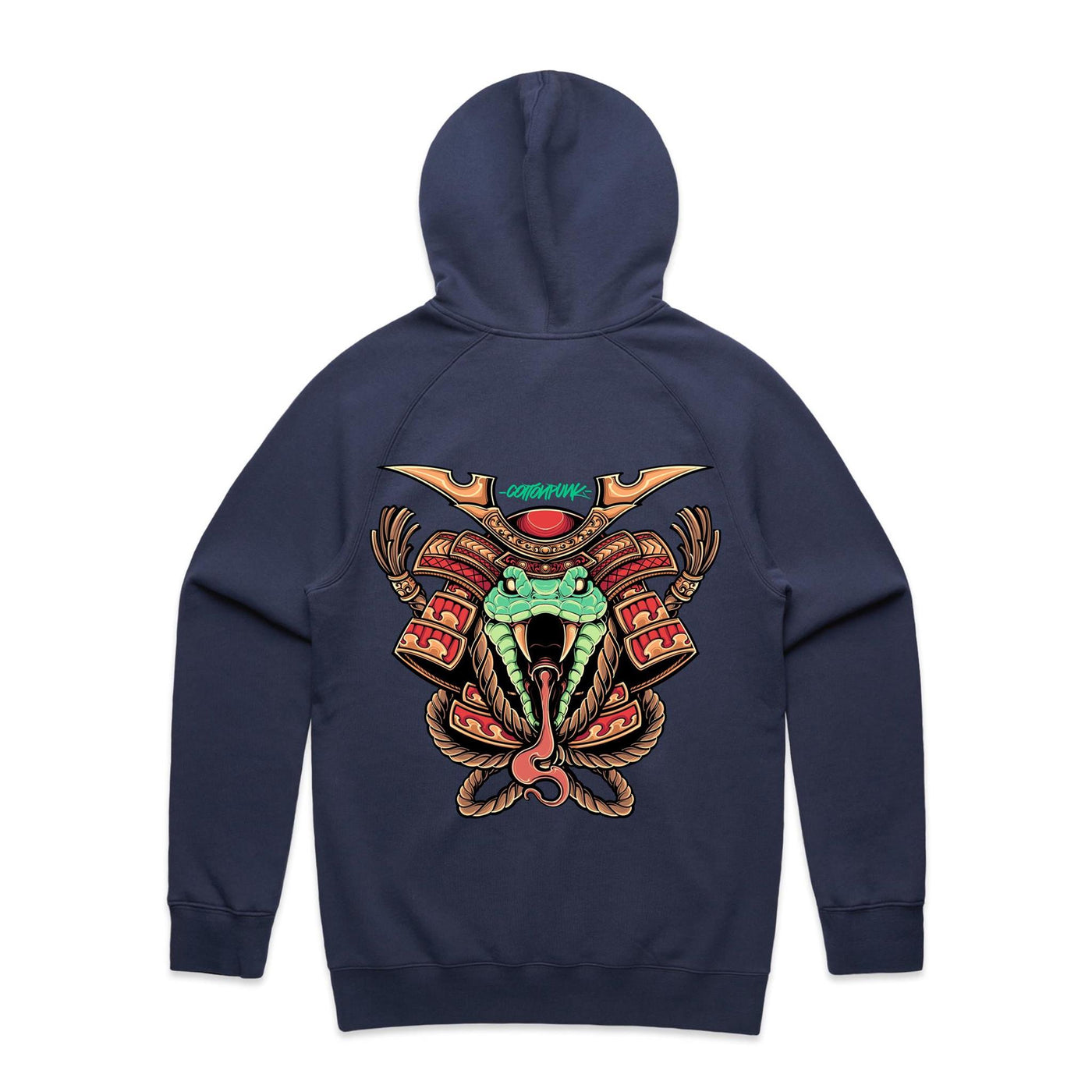 SPIRIT SNAKE - Mens Pocket Hoodie - BACK PRINT