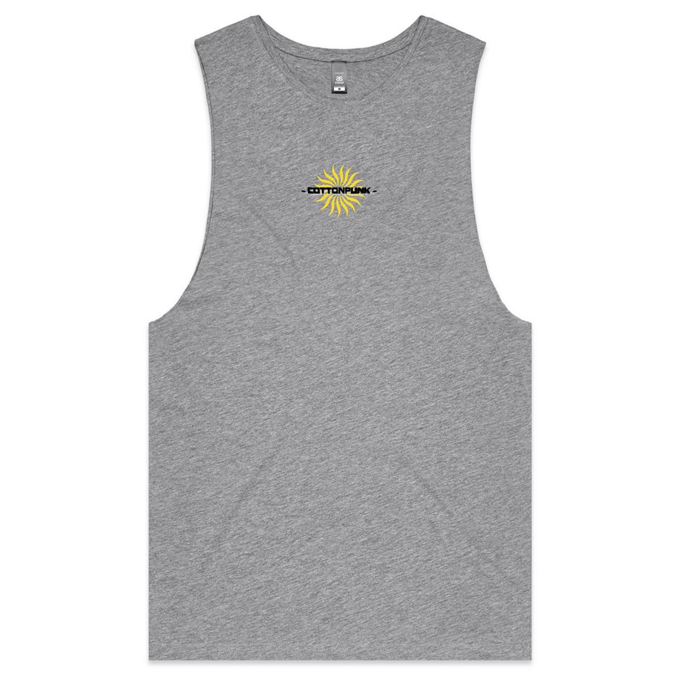 FOLLOW THE SUN - Mens Sleeveless T-Shirt - BACK PRINT