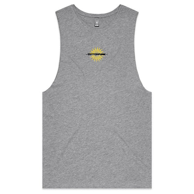 FOLLOW THE SUN - Mens Sleeveless T-Shirt - BACK PRINT