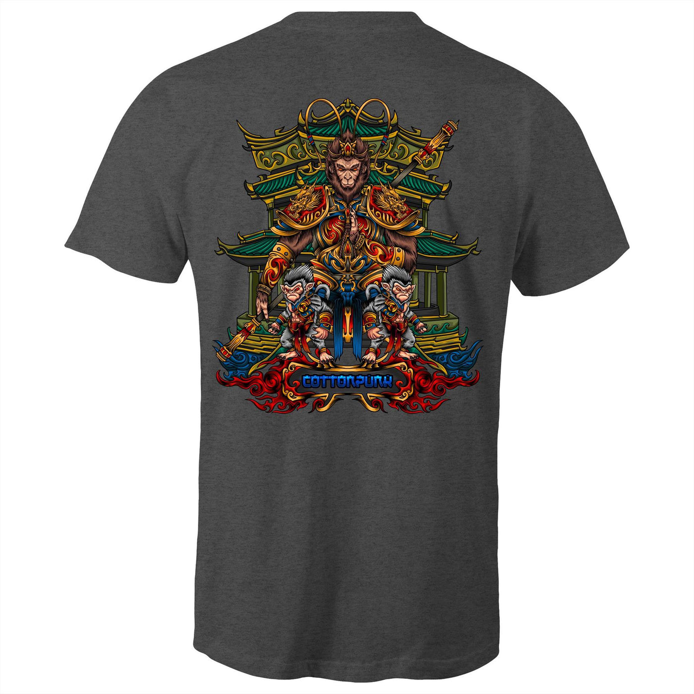 MONKEY KING - Mens T-Shirt - BACK PRINT