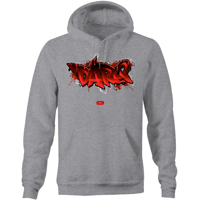 DARQ - Mens Pocket Hoodie - FRONT PRINT