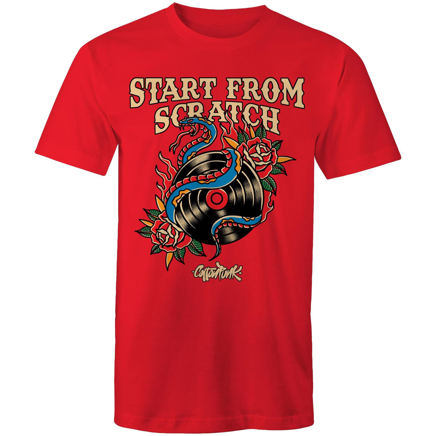 START FROM SCRATCH - Mens T-Shirt - FRONT PRINT