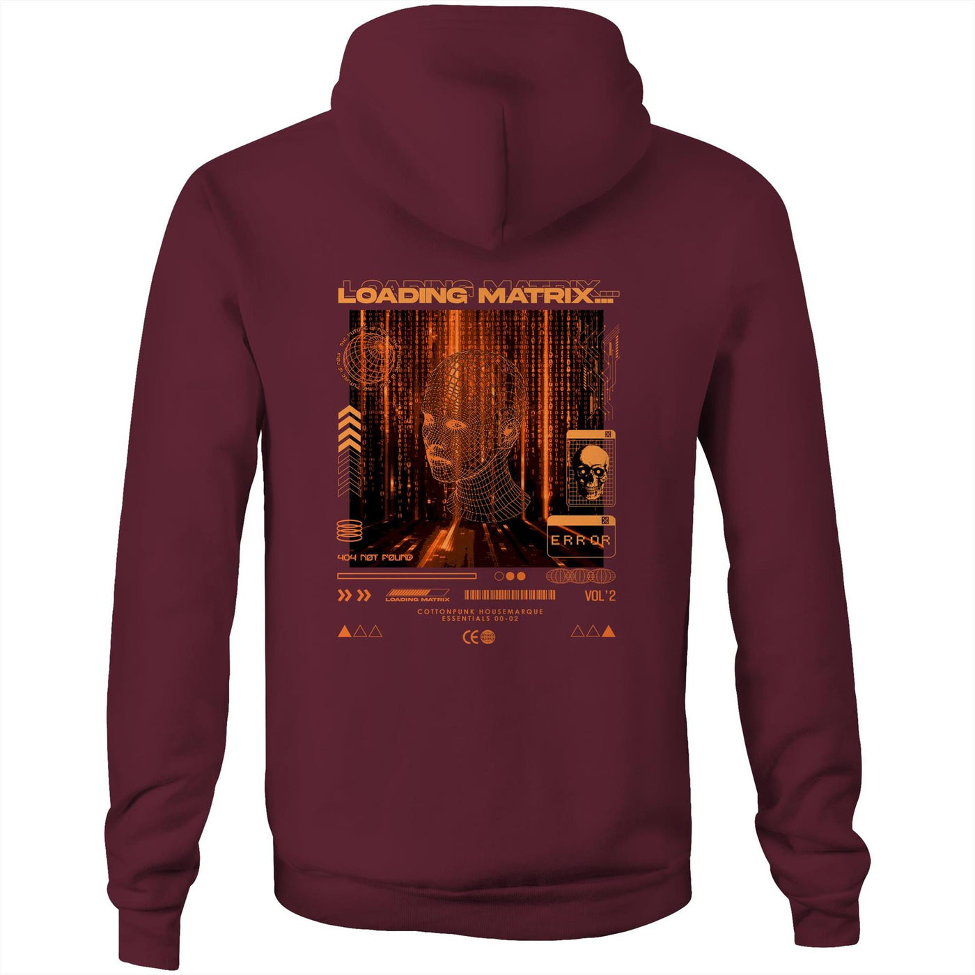 LOADING MATRIX 2 - Mens Pocket Hoodie - BACK PRINT