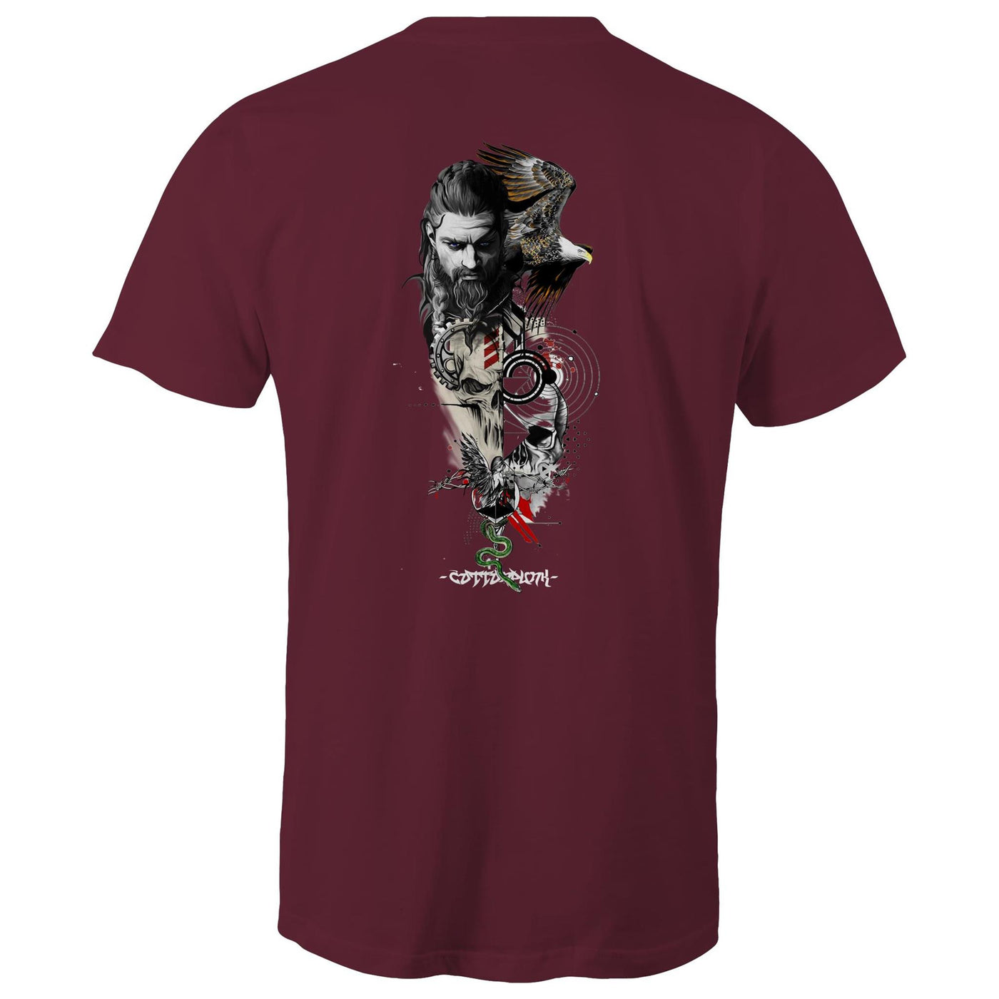 WARRIOR - Mens T-Shirt - BACK PRINT