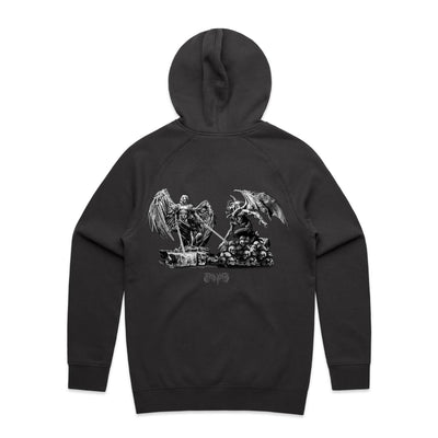 ANGELS & DEMONS - Mens Pocket Hoodie - BACK PRINT