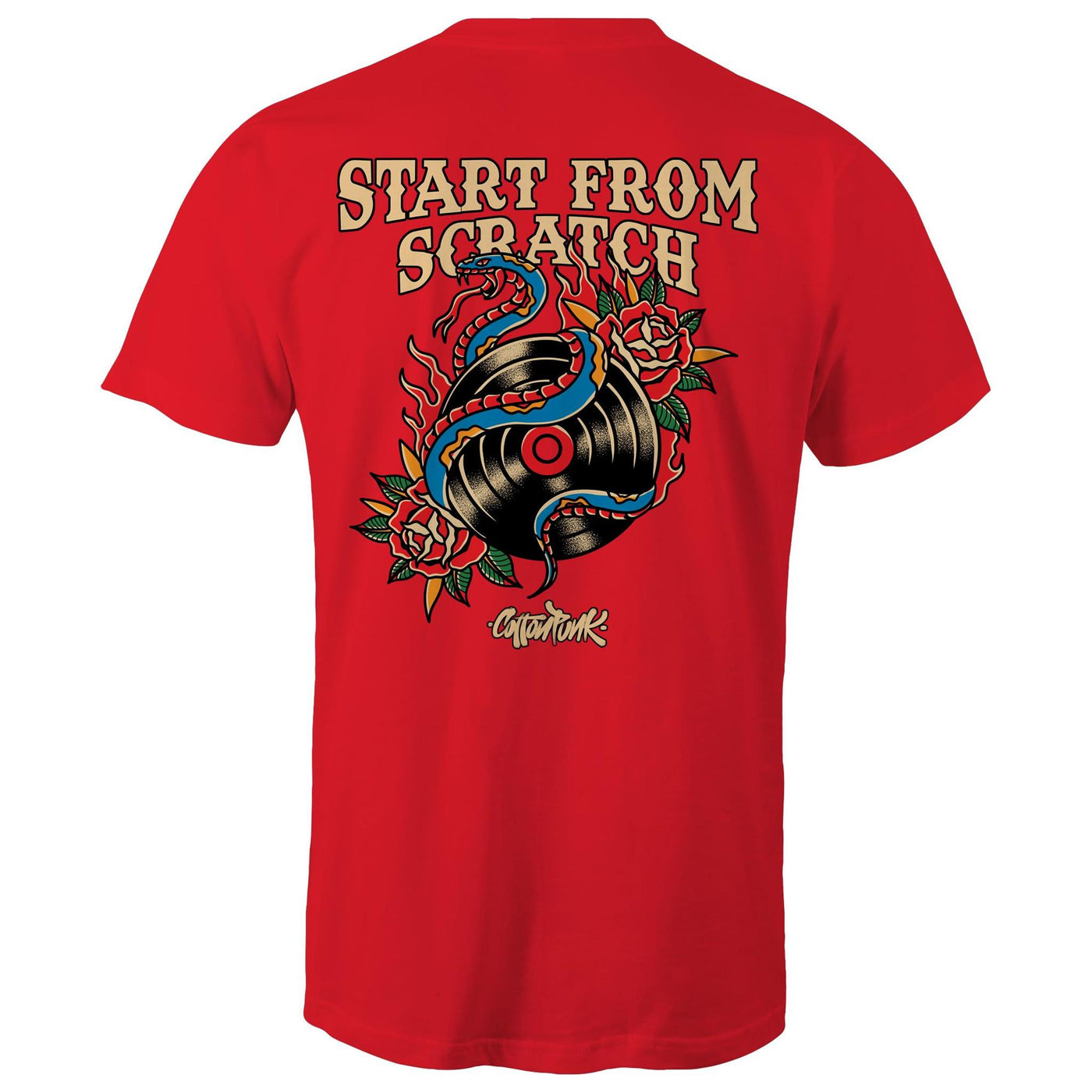 START FROM SCRATCH - Mens T-Shirt - BACK PRINT