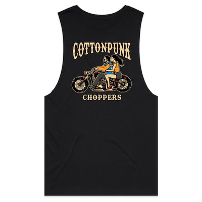 COTTONPUNK CHOPPERS - Mens Sleeveless T-Shirt - BACK PRINT