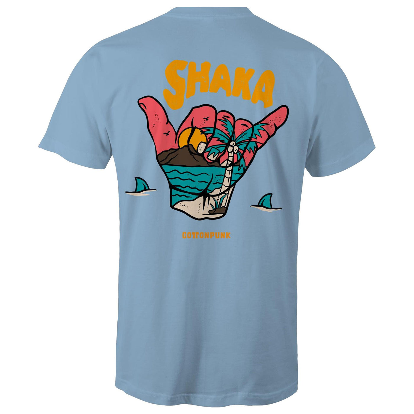 SHAKA - Mens T-Shirt - BACK PRINT