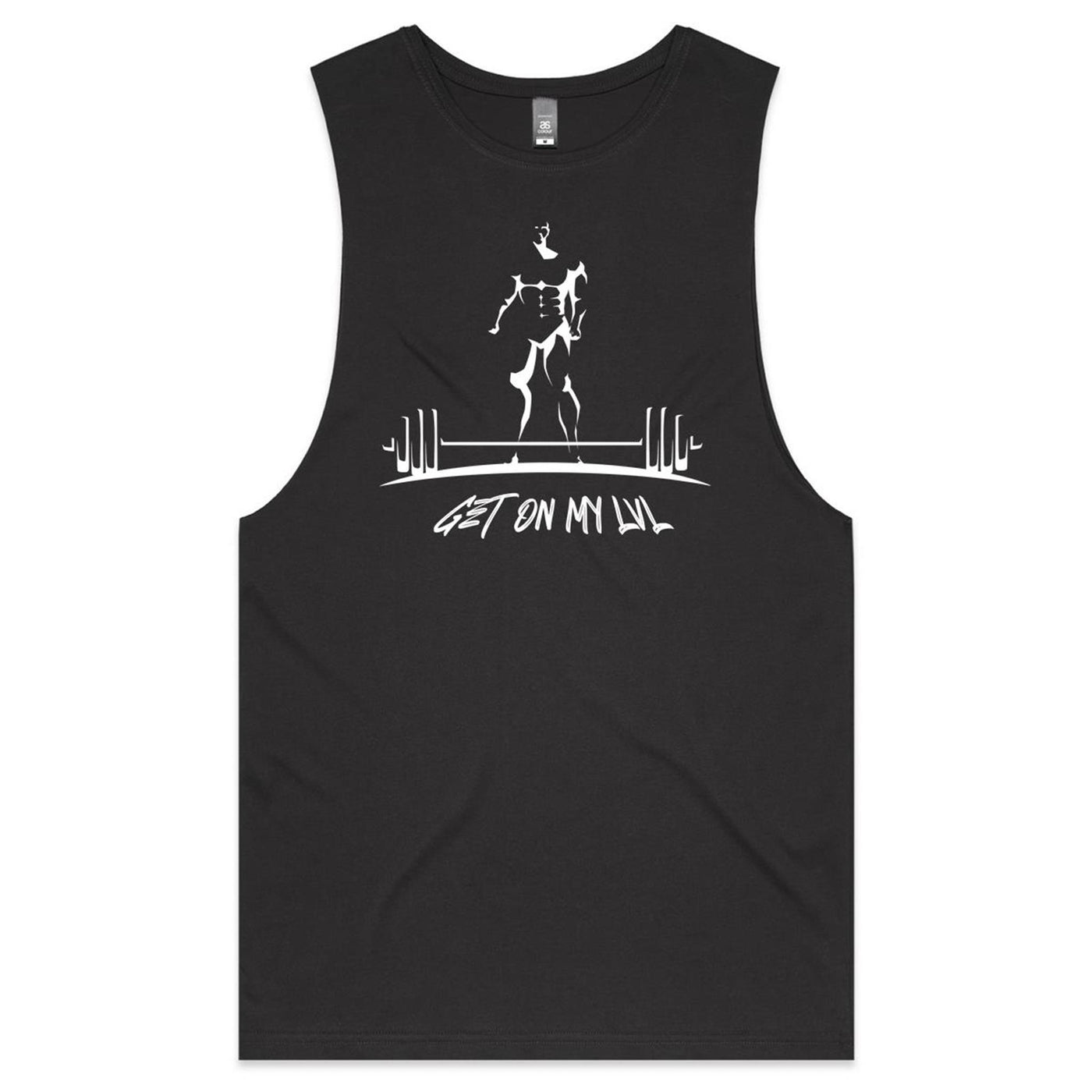 GET ON MY LVL - Mens Sleeveless T-Shirt - FRONT PRINT