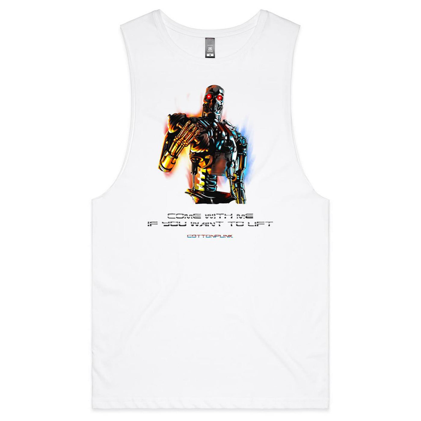 COME WITH ME - Mens Sleeveless T-Shirt - FRONT PRINT