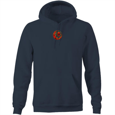 BLOOD MOON - Mens Pocket Hoodie - BACK PRINT