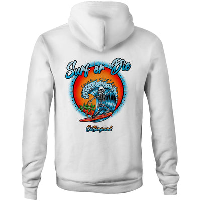 DYING FOR A SURF - Mens Pocket Hoodie - BACK PRINT