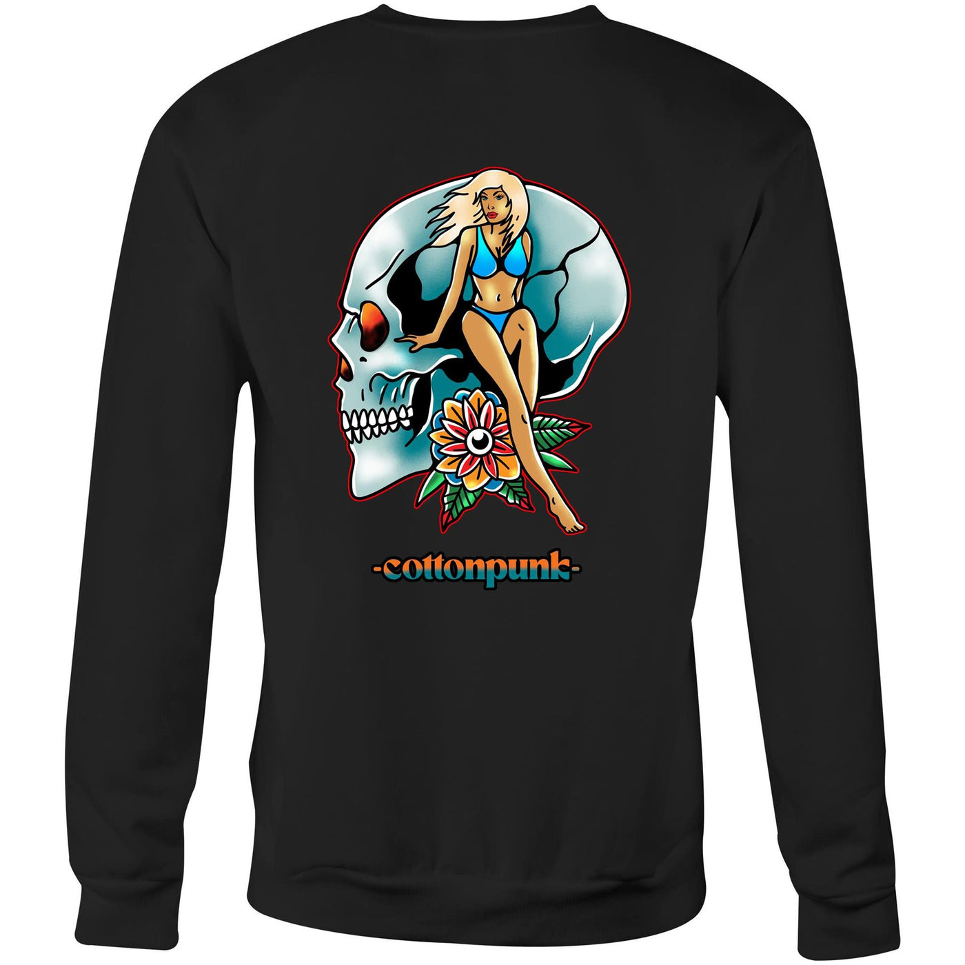 NEVER R.I.P (W) - Womens Sweatshirt - BACK PRINT