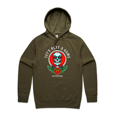 LET'S PLAY A GAME - Mens Pocket Hoodie - FRONT PRINT