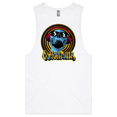 BASS IN YOUR FACE - Mens Sleeveless T-Shirt - FRONT PRINT