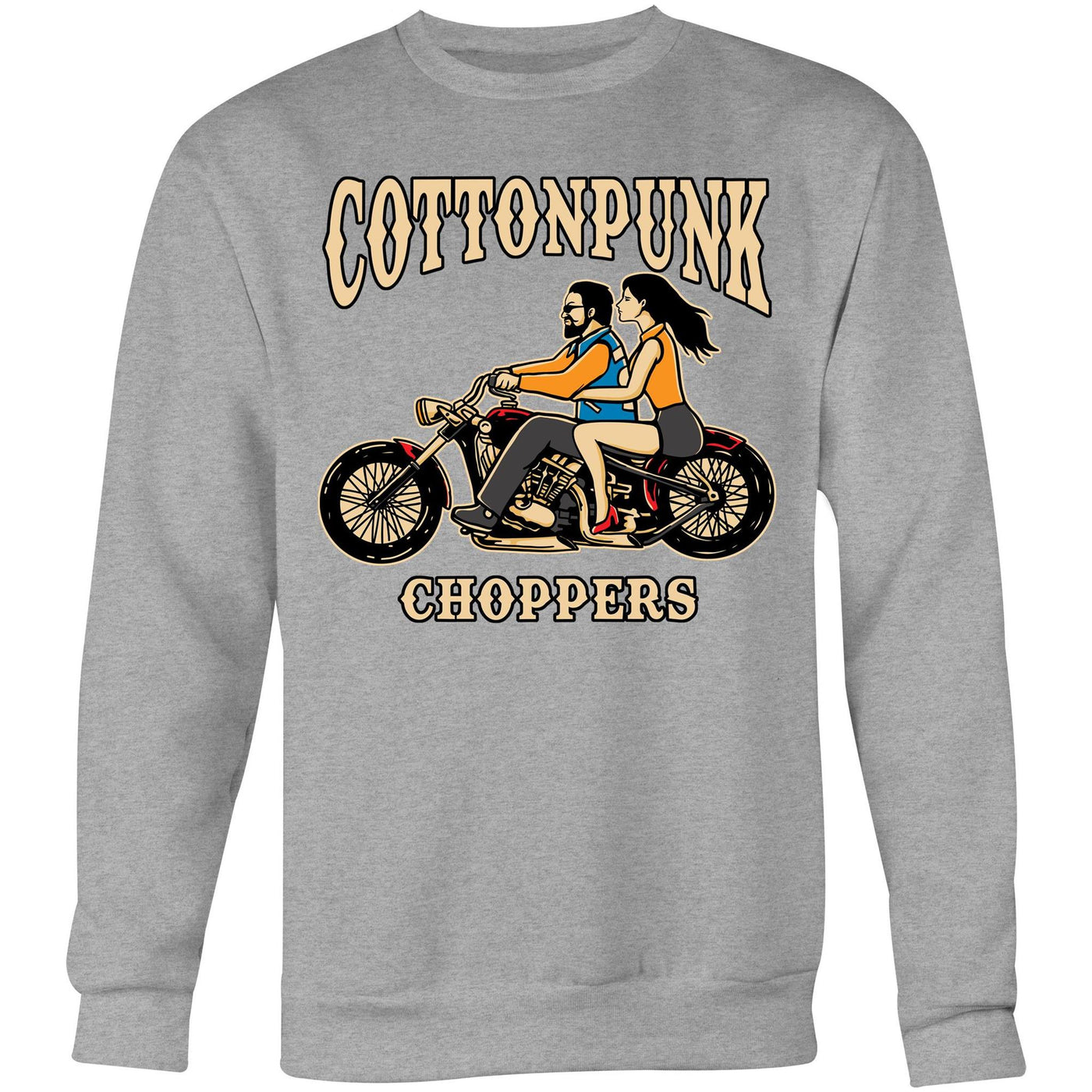 COTTONPUNK CHOPPERS - Mens Sweatshirt - FRONT PRINT