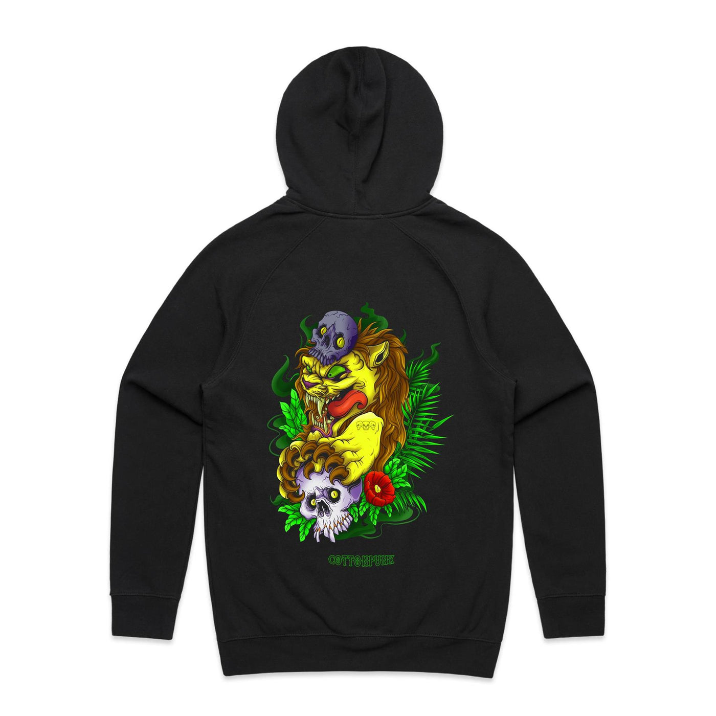 LION - Mens Pocket Hoodie - BACK PRINT