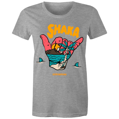 SHAKA (W) - Womens T-Shirt - FRONT PRINT