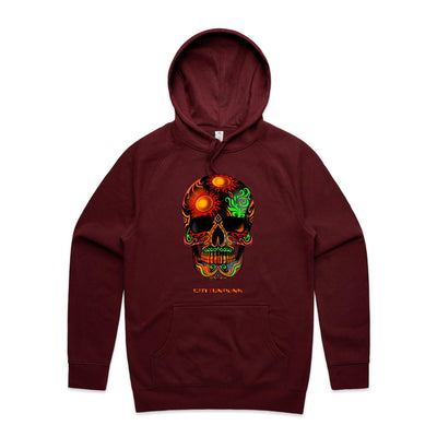 DEATH BY SUNSET - Mens Pocket Hoodie - FRONT PRINT