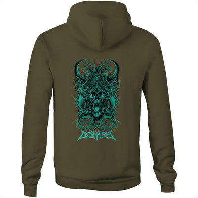 BLACK MAGIC II - Mens Pocket Hoodie - BACK PRINT