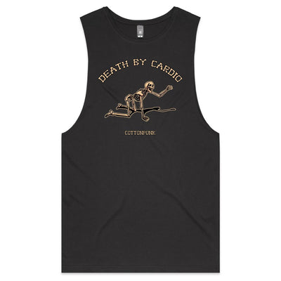 DEATH BY CARDIO - Mens Sleeveless T-Shirt - FRONT PRINT