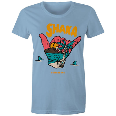 SHAKA (W) - Womens T-Shirt - FRONT PRINT