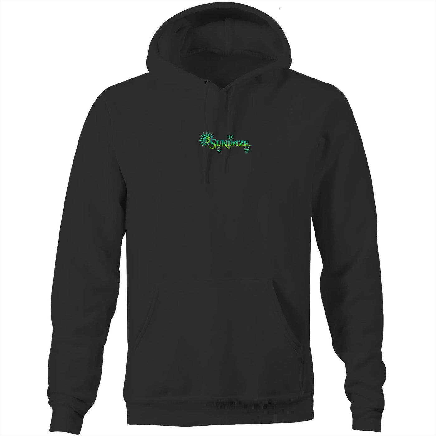 SUNDAZE (G) - Mens Pocket Hoodie - BACK PRINT