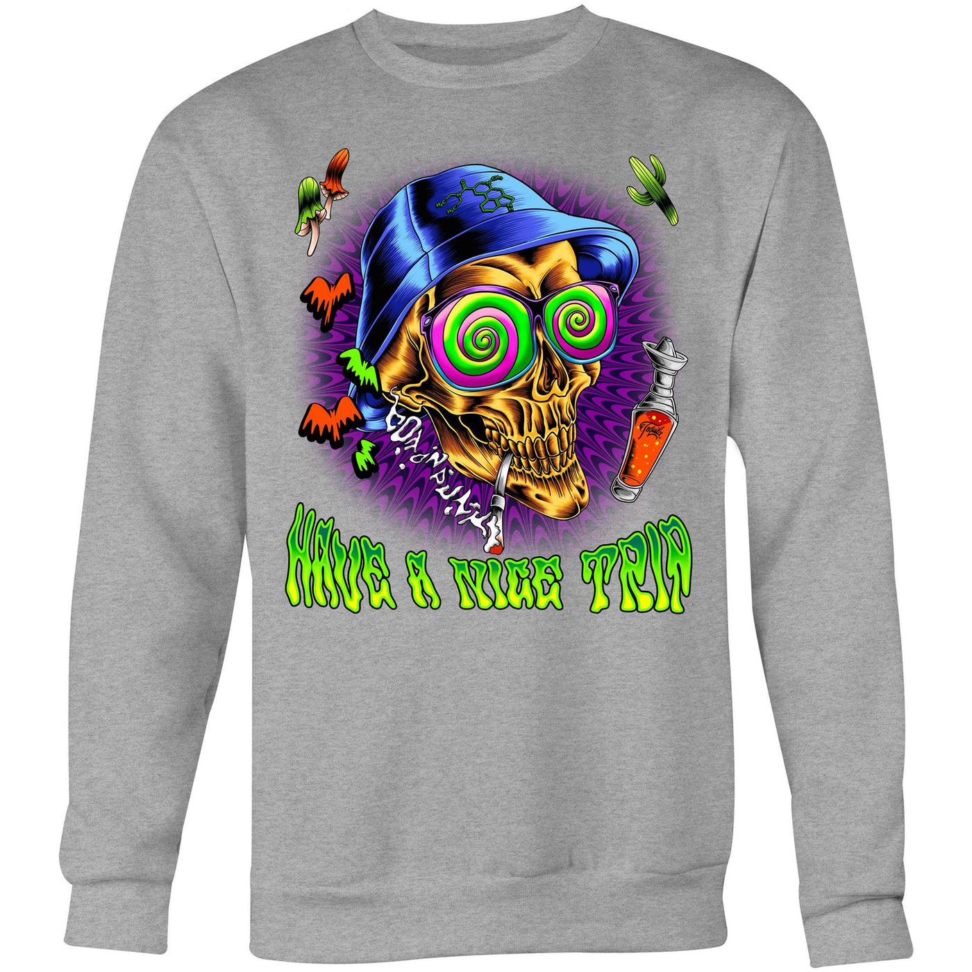 HAVE A NICE TRIP - Mens Sweatshirt - FRONT PRINT