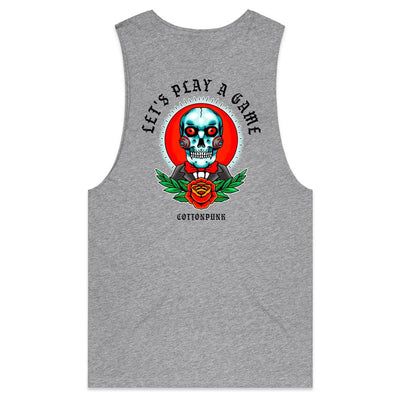 LET'S PLAY A GAME - Mens Sleeveless T-Shirt - BACK PRINT