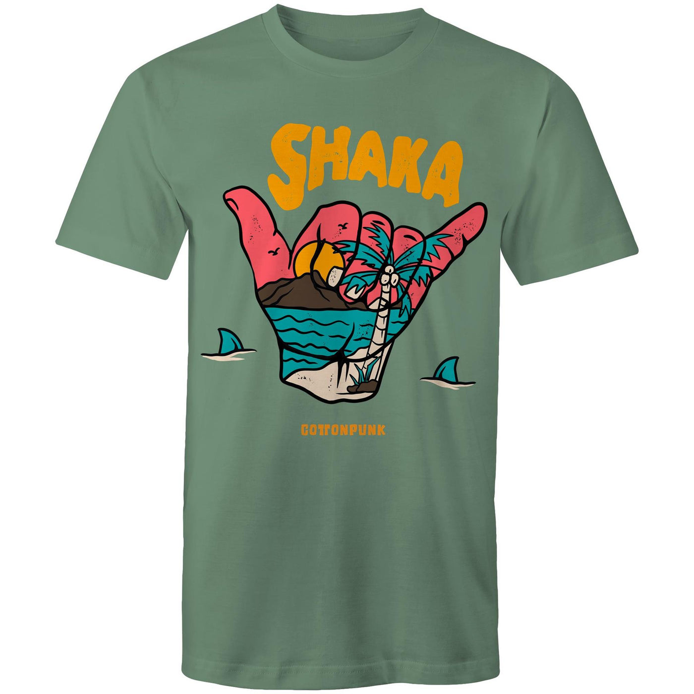 SHAKA - Mens T-Shirt - FRONT PRINT