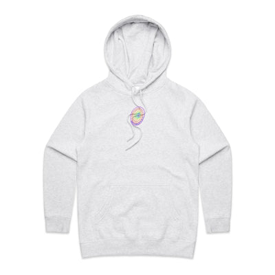 OPEN YOUR MIND (W) - Womens Pocket Hoodie - BACK PRINT