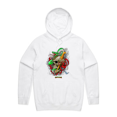 SNAKE - Mens Pocket Hoodie - FRONT PRINT