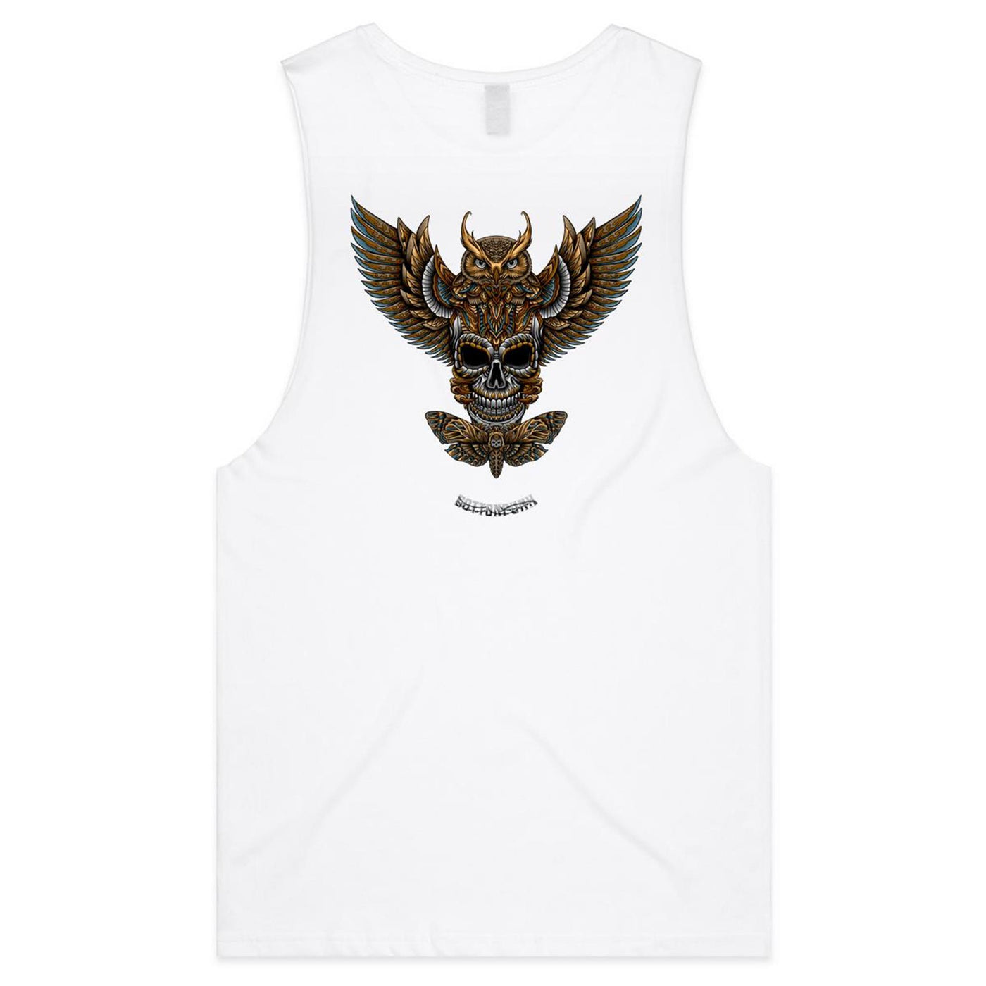 NIGHT HUNT - Mens Sleeveless T-Shirt - BACK PRINT