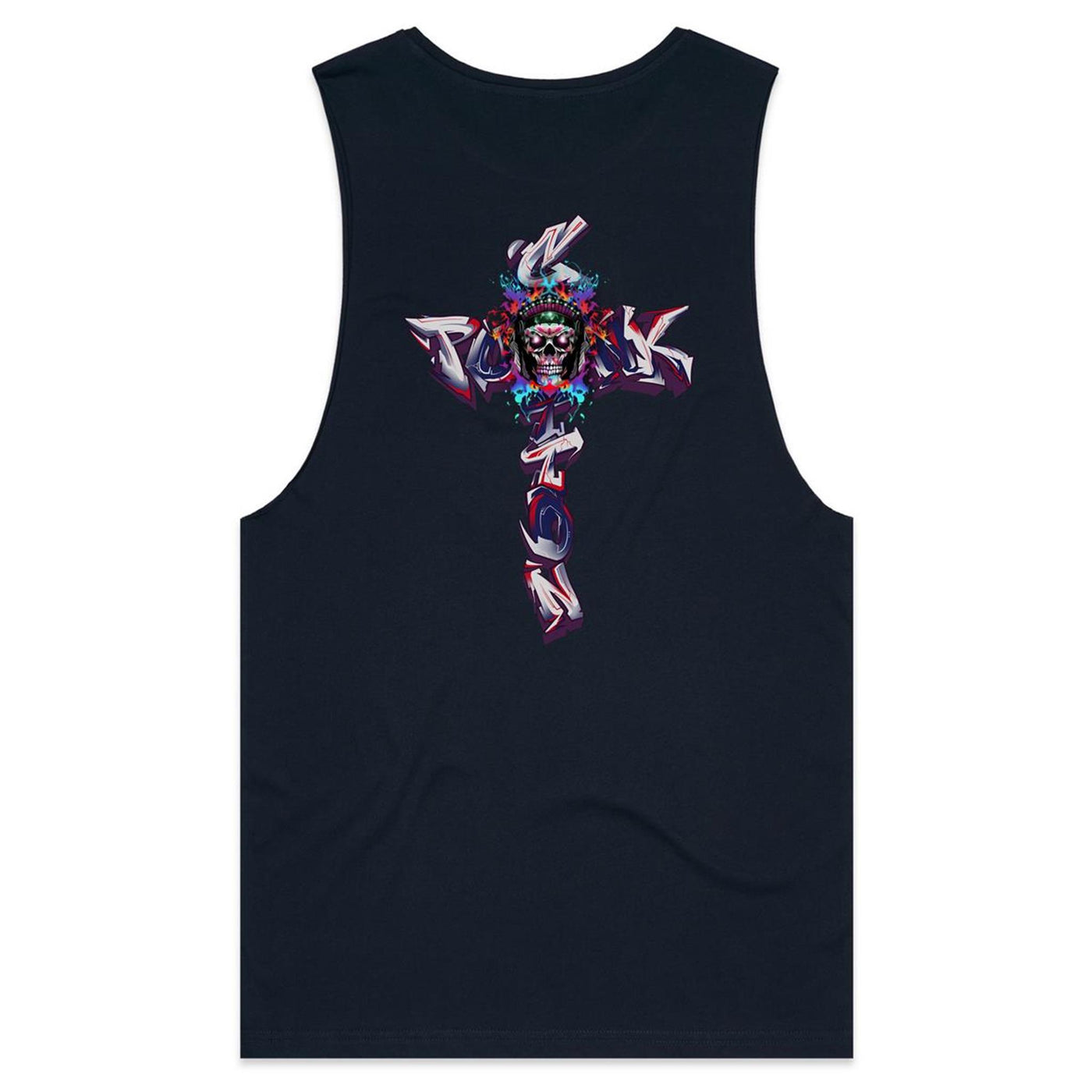 COTTONPUNK X CHILL - Mens Sleeveless T-Shirt - BACK PRINT