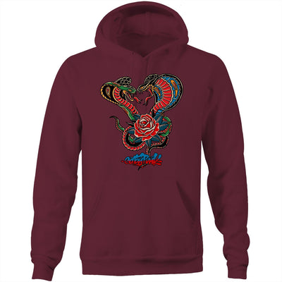 ROMANCE AIN'T DEAD - Mens Pocket Hoodie - FRONT PRINT