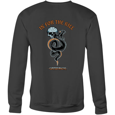 IN FOR THE KILL - Mens Sweatshirt - BACK PRINT