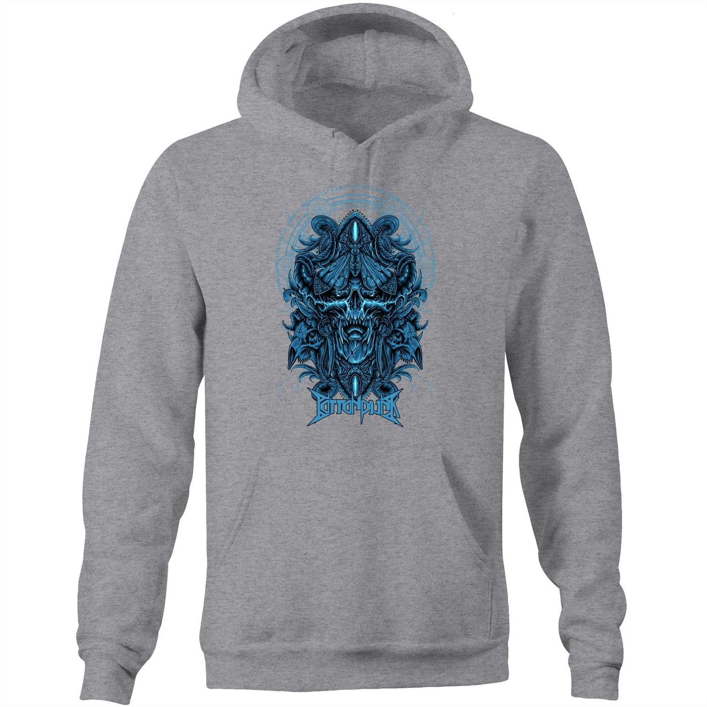 DEATHMOTH - Mens Pocket Hoodie - FRONT PRINT