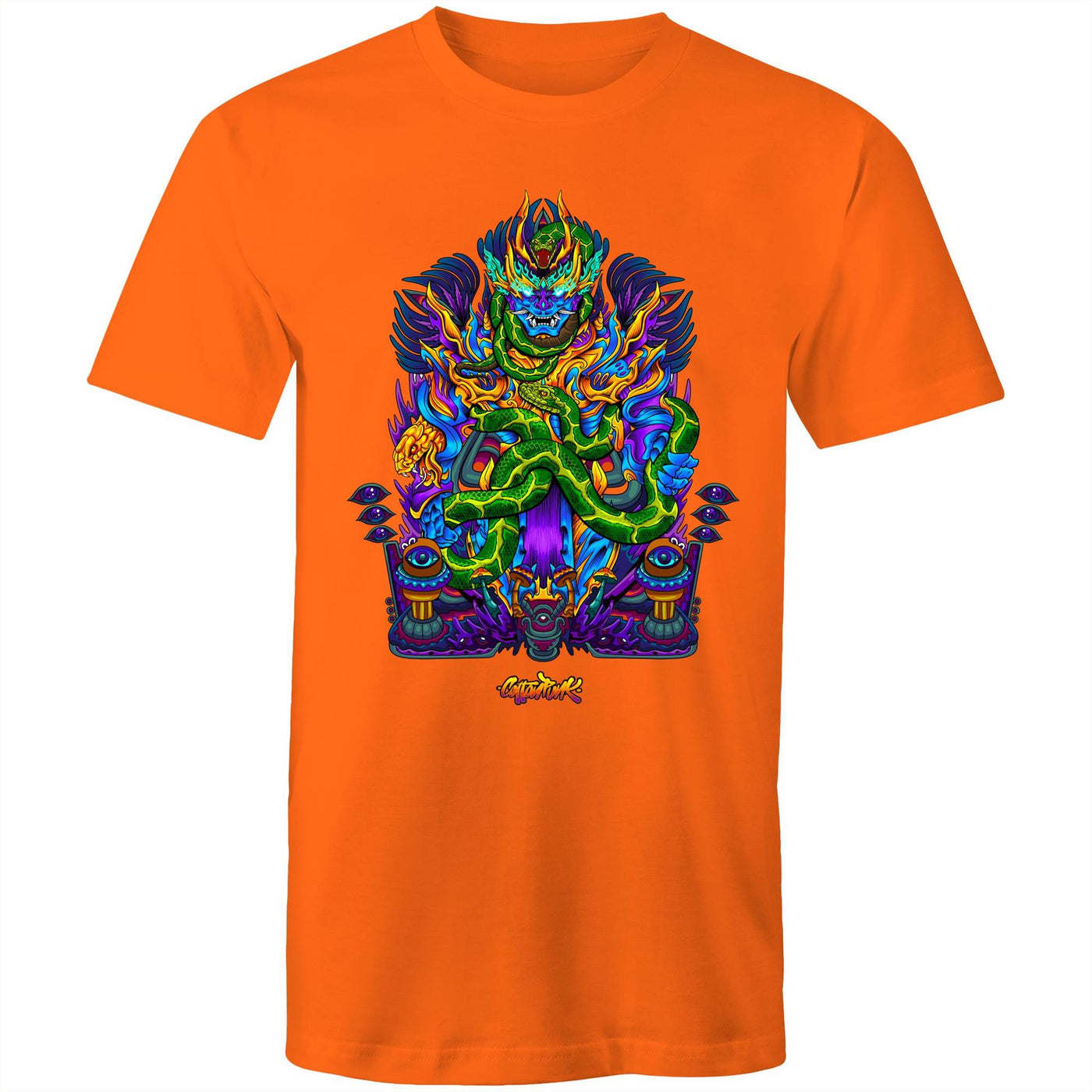 TWISTED SNAKE GOD - Mens T-Shirt - FRONT PRINT