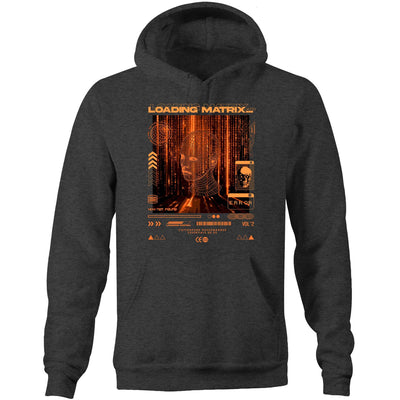 LOADING MATRIX 2 - Mens Pocket Hoodie - FRONT PRINT