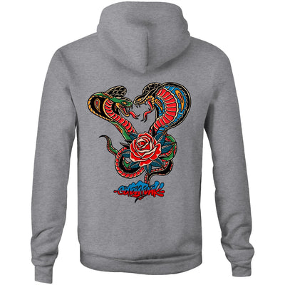 ROMANCE AIN'T DEAD - Mens Pocket Hoodie - BACK PRINT