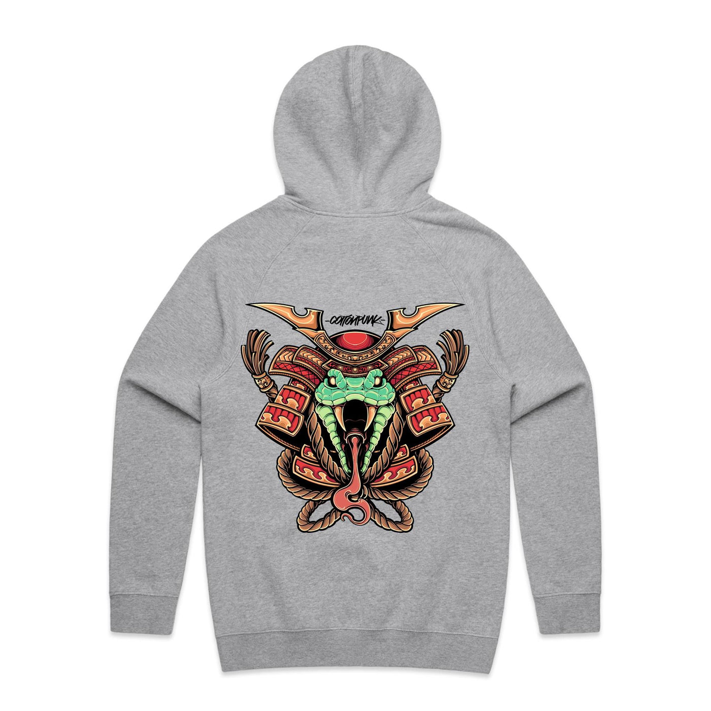 SPIRIT SNAKE - Mens Pocket Hoodie - BACK PRINT