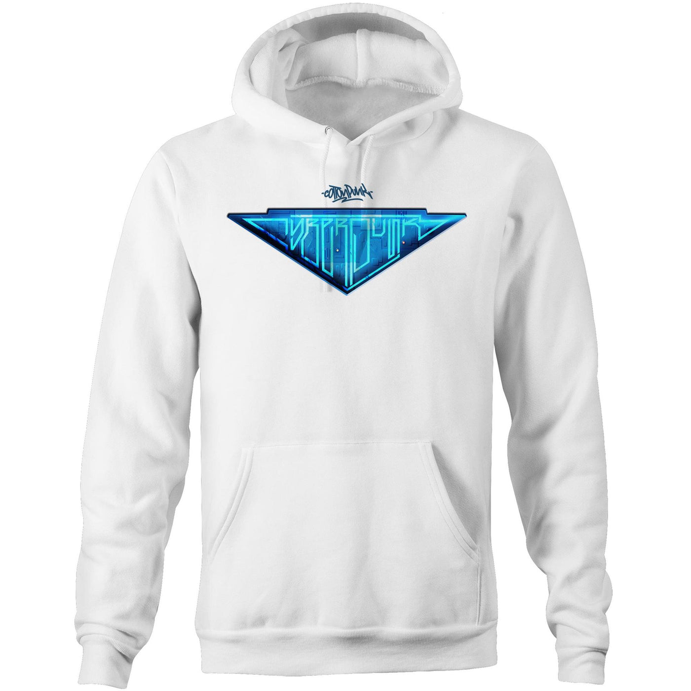 CBRPNK ELECTRO - Mens Pocket Hoodie - FRONT PRINT