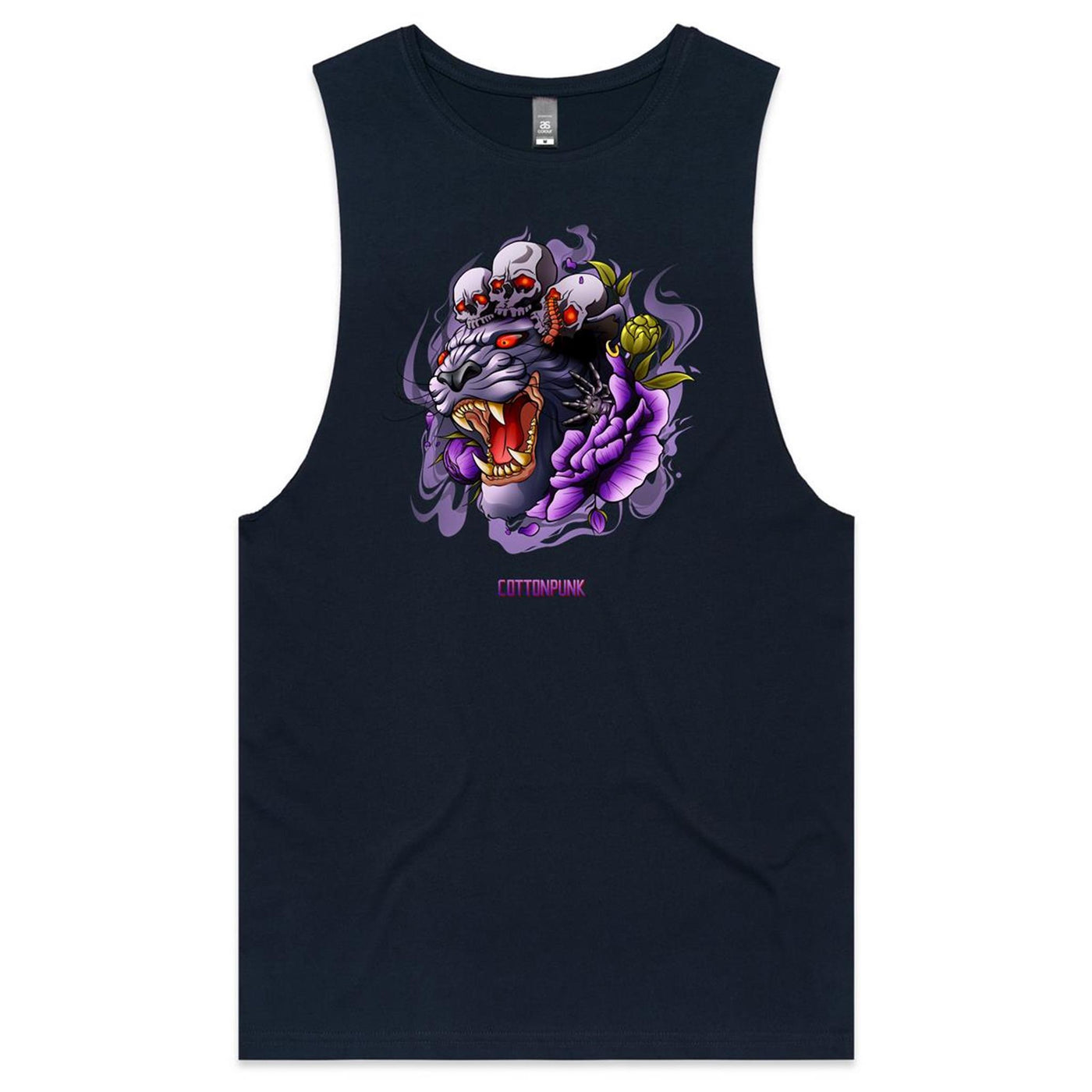 PANTHER - Mens Sleeveless T-Shirt - FRONT PRINT