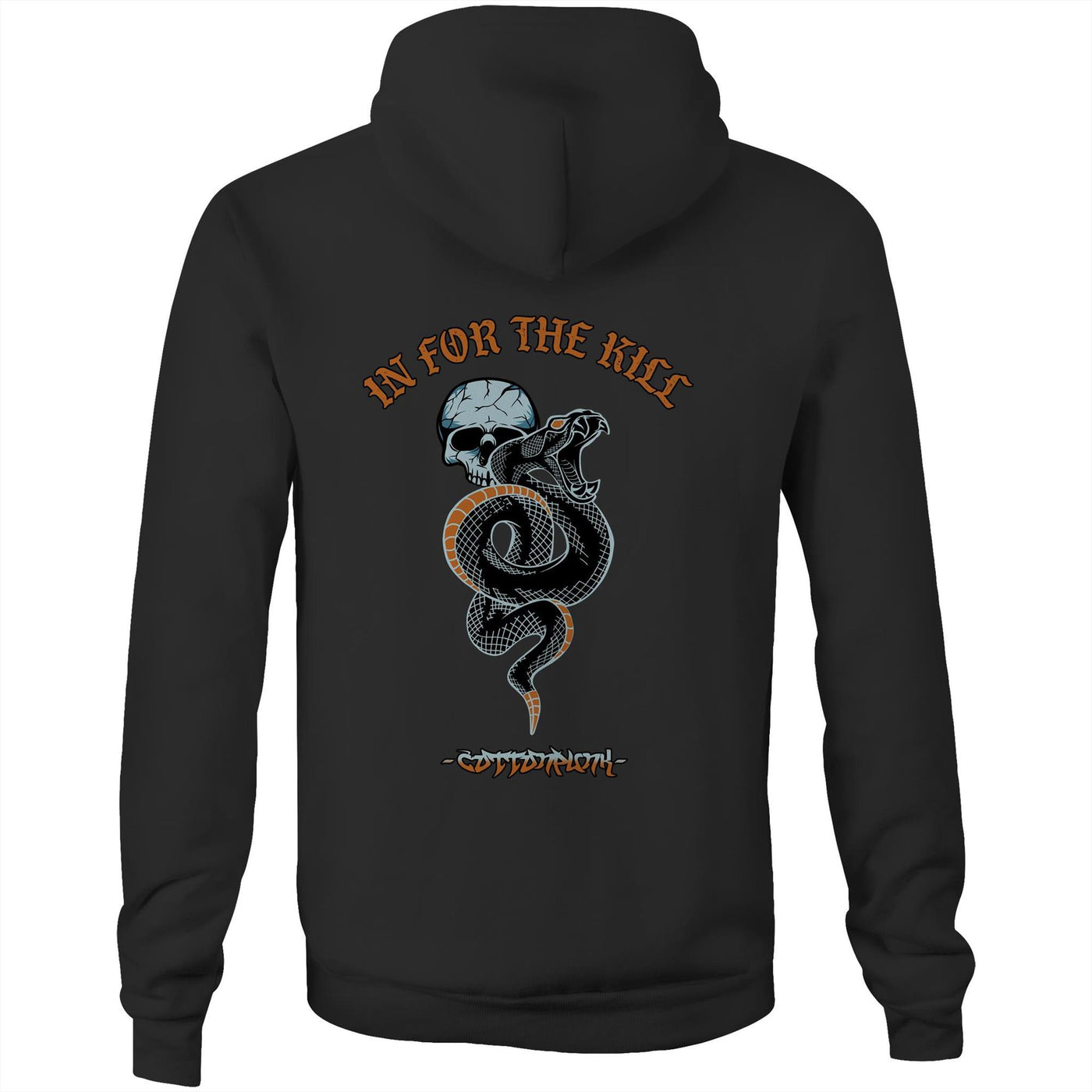 IN FOR THE KILL - Mens Pocket Hoodie - BACK PRINT