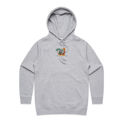 SHAKA (W) - Womens Pocket Hoodie - BACK PRINT