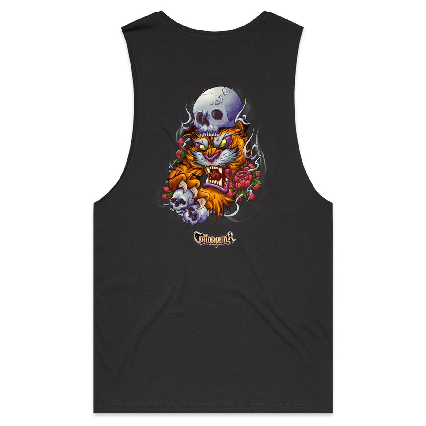 TIGER - Mens Sleeveless T-Shirt - BACK PRINT