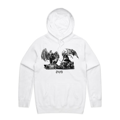 ANGELS & DEMONS - Mens Pocket Hoodie - FRONT PRINT